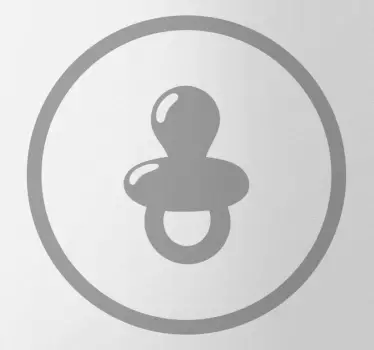 Pacifier Icon door sticker - TenStickers