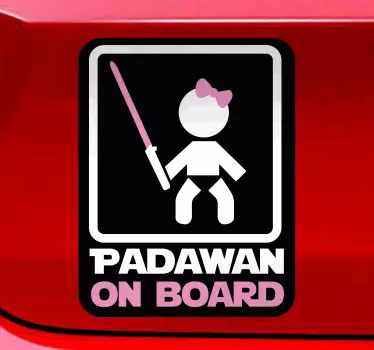 Padawan baby on board vehicle sticker - TenStickers