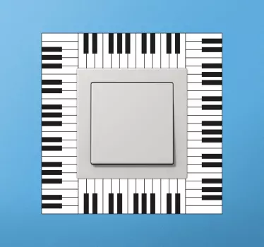 Piano Keyboard Sticker - TenStickers