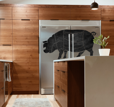 Pork Cut chalkboard stickers - TenStickers