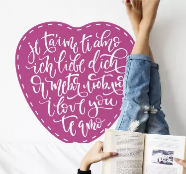 Recipe sticker heartfelt love messages - TenStickers
