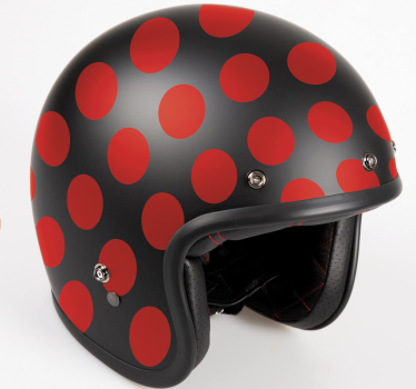Red dots set motorcycle decals - TenStickers