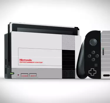 Retro nes Nintendo video gaming wall sticker - TenStickers