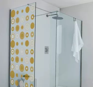 Round circles shower sticker - TenStickers
