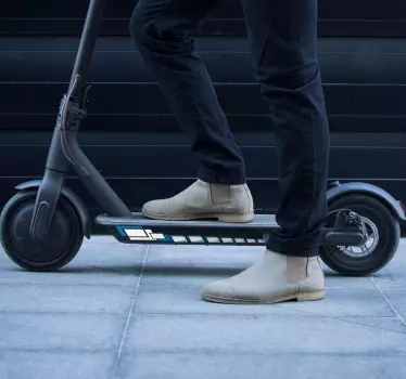 Scooter squares vinyl sticker - TenStickers