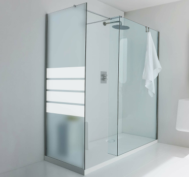 Shower screen sticker modern shower screen - TenStickers