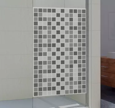 Shower screen sticker mosaic pattern sheet - TenStickers