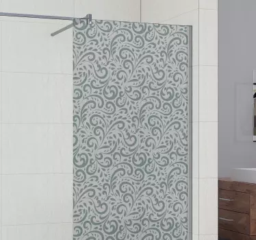 Shower screen sticker with elegant rotating feature - TenStickers