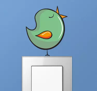 Singing bird light switch sticker - TenStickers