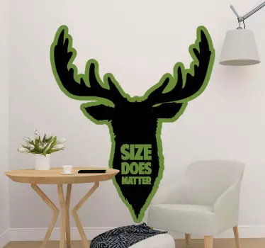 Size does matter hunter wall decor - TenStickers