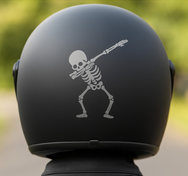 Skeleton dab design motorcycle decals - TenStickers