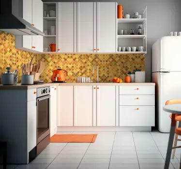 Backsplash small tiles square sticker - TenStickers