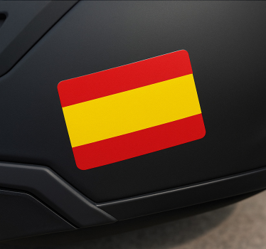Motorcycle decals spain flag for helmet - TenStickers