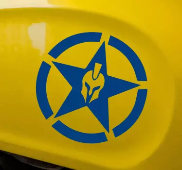 Spartan star Motorcycle decal - TenStickers