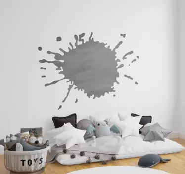 Splat Blackboard Sticker - TenStickers