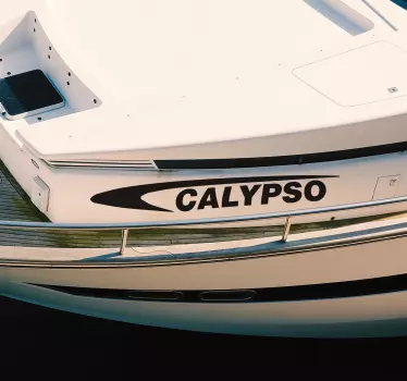 Custom sport boat name marine design vinyl decal - TenStickers
