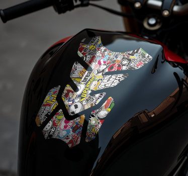 Sticker bomb motorcycle decals - TenStickers