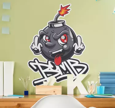 Swag baby bomb graffiti cartoon urban decal - TenStickers