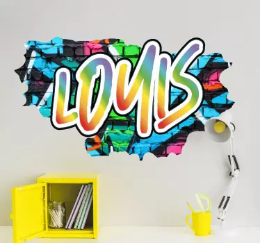Text sticker for vibrant name creation - TenStickers