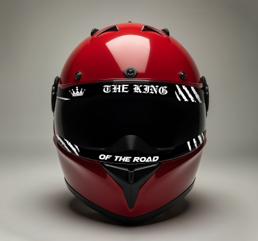 The king visor motorcycle decals - TenStickers