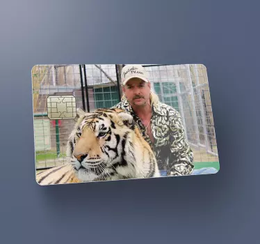 tiger king three credit card sticker - TenStickers