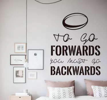 Rugby Living Room Wall Sticker - TenStickers