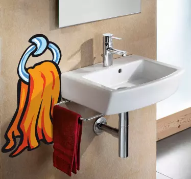 Towel Wall Sticker - TenStickers