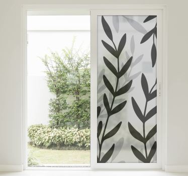 Translucent sheet of plants window decal - TenStickers