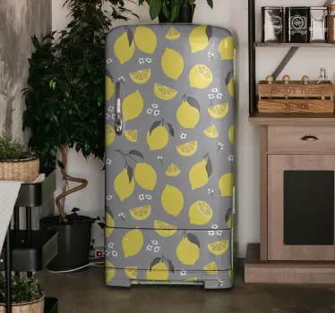 Tropical lemon  fridge decals - TenStickers
