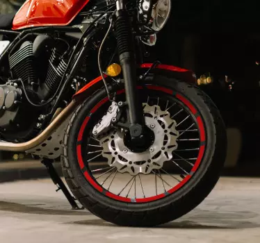 Single-colour wheel rims motorcycle decals - TenStickers