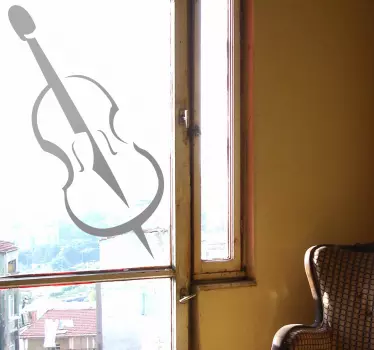 Violin Music Sticker - TenStickers