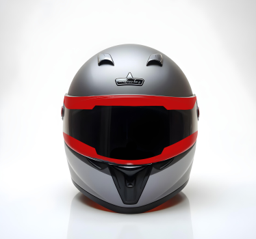 Visor monocolor motorcycle decals - TenStickers