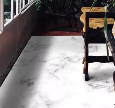 White grey marble floor sticker vinyl stickers for floor - TenStickers