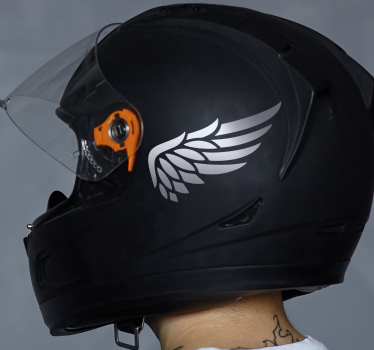 Wings motorbike design motorcycle decals - TenStickers