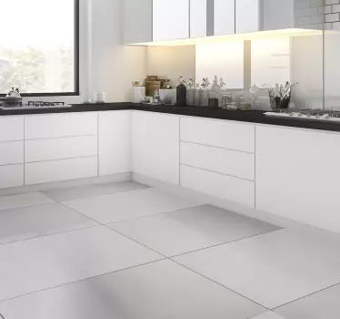 Wooden grey boards floor sticker - TenStickers