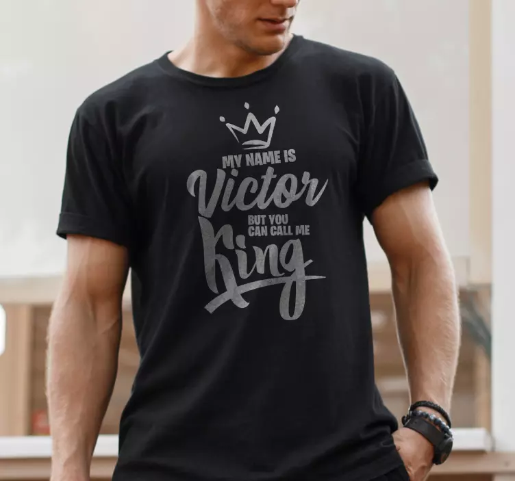 Call me King T-shirt with name - TenStickers