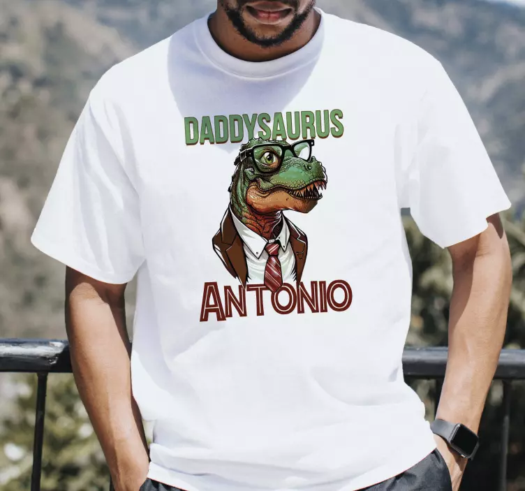 Daddy saurus Father's day t shirt - TenStickers