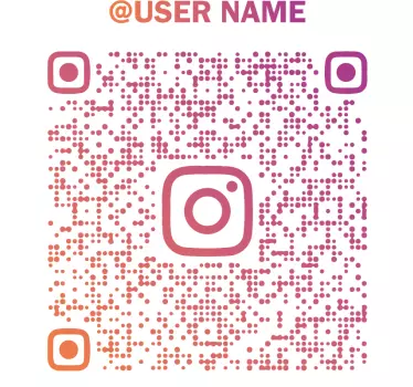 Instagram QR code custom t-shirt - TenStickers