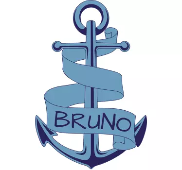 Baby t-shirt with personalized anchor design - TenStickers