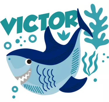 Cheerful shark victory baby t-shirt - TenStickers