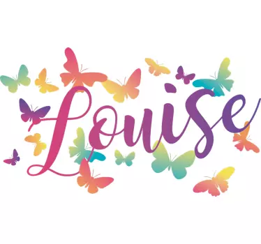 Radiant butterfly t-shirt with name - TenStickers