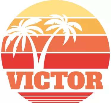 Beach sunset champion t-shirt - TenStickers