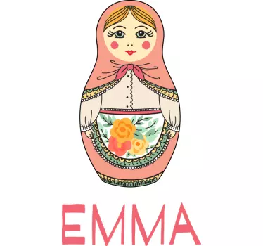 T-shirt with name emma matryoshka doll - TenStickers