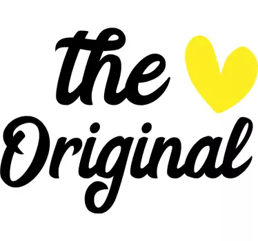 Original remix yellow heart father and son t-shirt - TenStickers