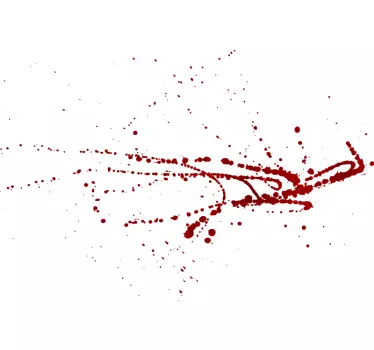 Father and son t-shirt stylish red splatter design - TenStickers