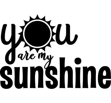 You are my sunshine Mother and daughter shirt - TenStickers