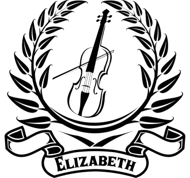 T-shirt with name musical laureate badge - TenStickers