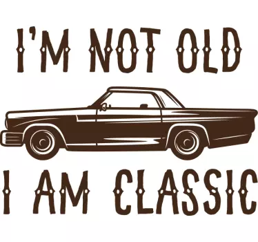 Father and son t-shirt classic not old - TenStickers