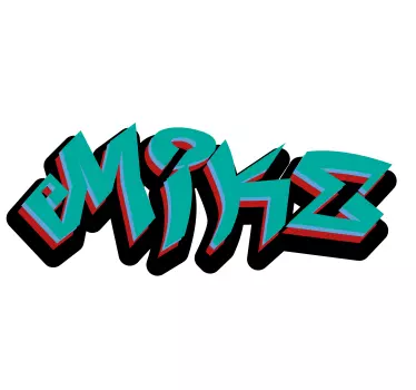 T-shirt with name bold name design - TenStickers
