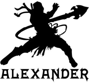 Warrior with name t-shirt - TenStickers